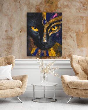 Pharaoh Cat Oracle - Luxury Wall Art