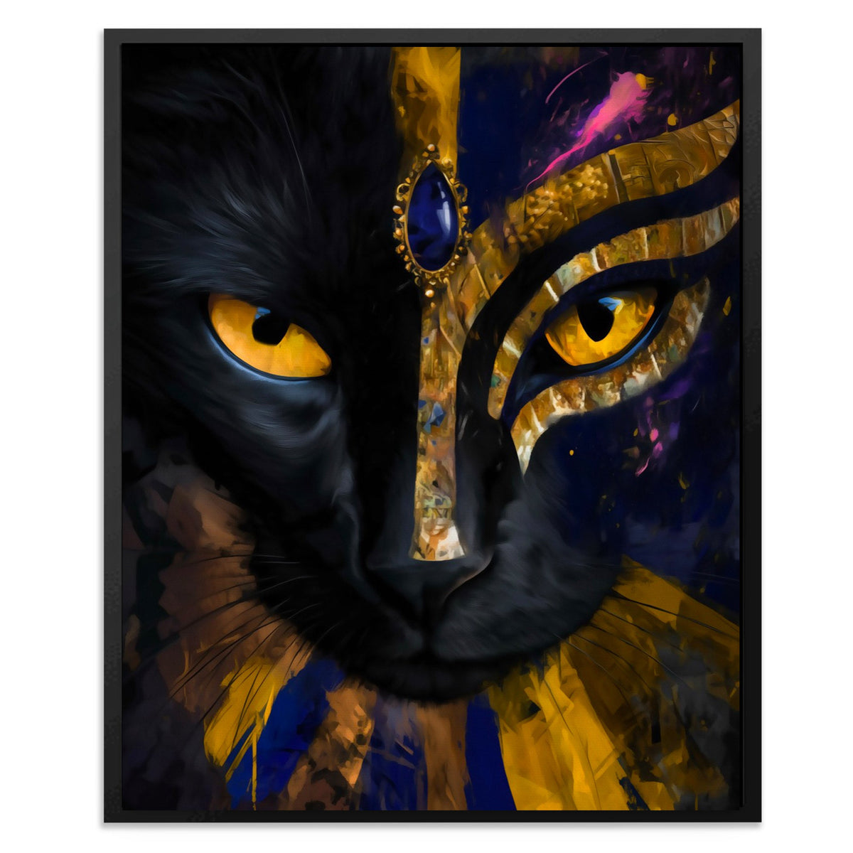 Pharaoh Cat Oracle - Luxury Wall Art