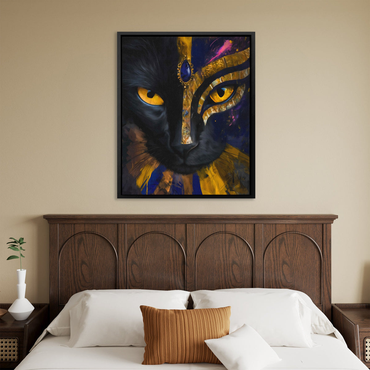 Pharaoh Cat Oracle - Luxury Wall Art