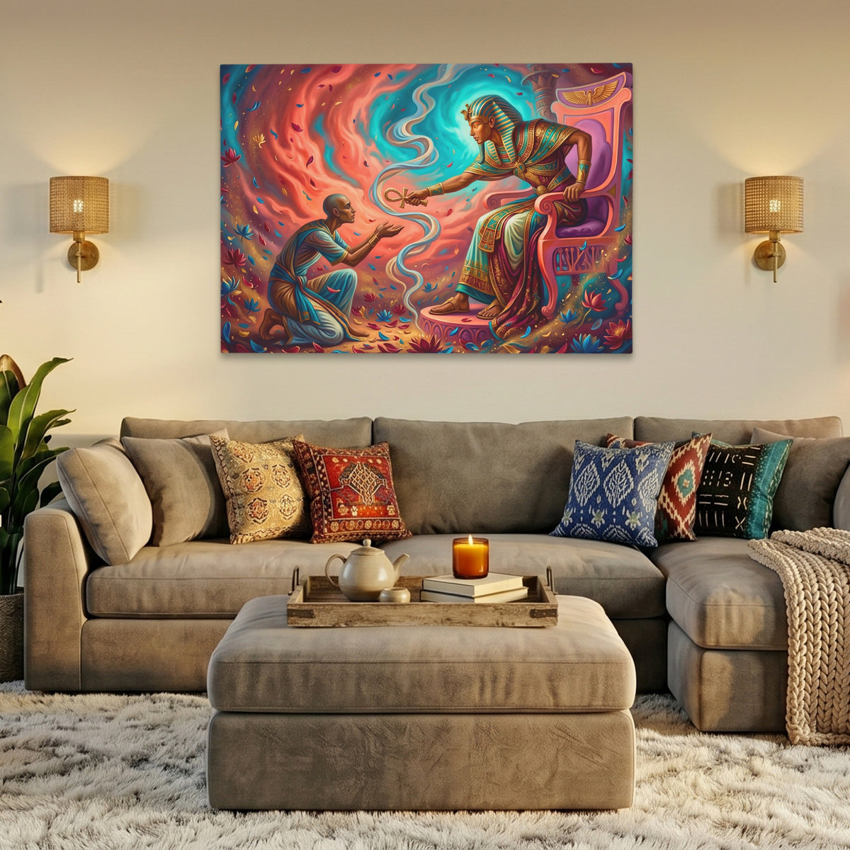 Pharaoh Divine Supplication — Pharaoh Divine Supplication AZ Livingroom Land 10