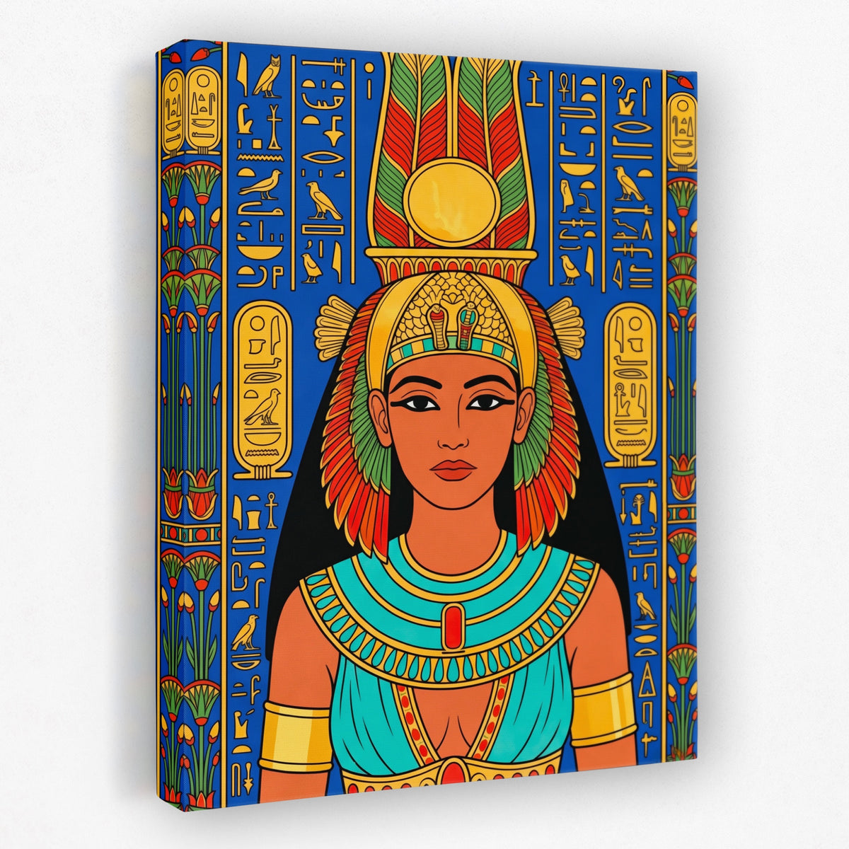 Pharaoh Golden Headdress — Pharaoh Golden Headdress Portrait   Side View   Mirror 179