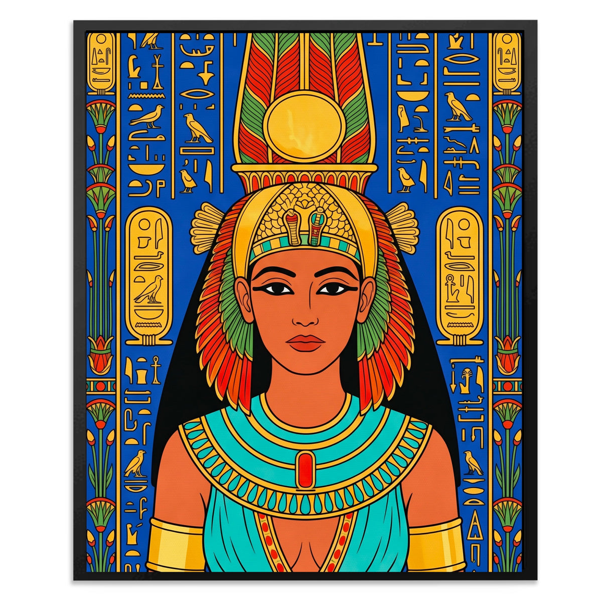 Pharaoh Golden Headdress — Pharaoh Golden Headdress Front Facing Portrait2 32
