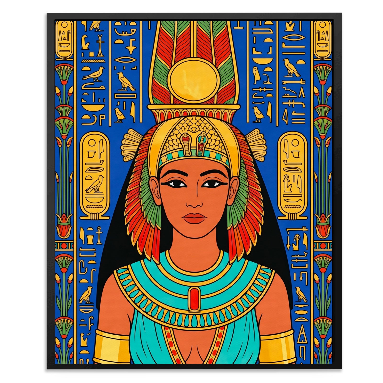 Pharaoh Golden Headdress — Pharaoh Golden Headdress Egypt Themed Room Port Angle 11