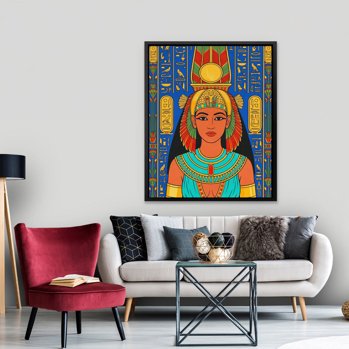 Pharaoh Golden Headdress — Pharaoh Golden Headdress New   Port Living Room Lux 95