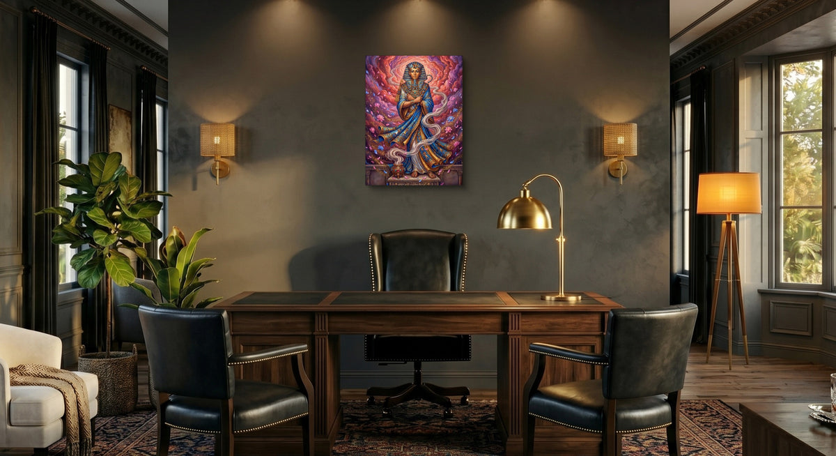 Pharaoh of Reverie — pharaoh of reverie office interior with desk 1port flush print