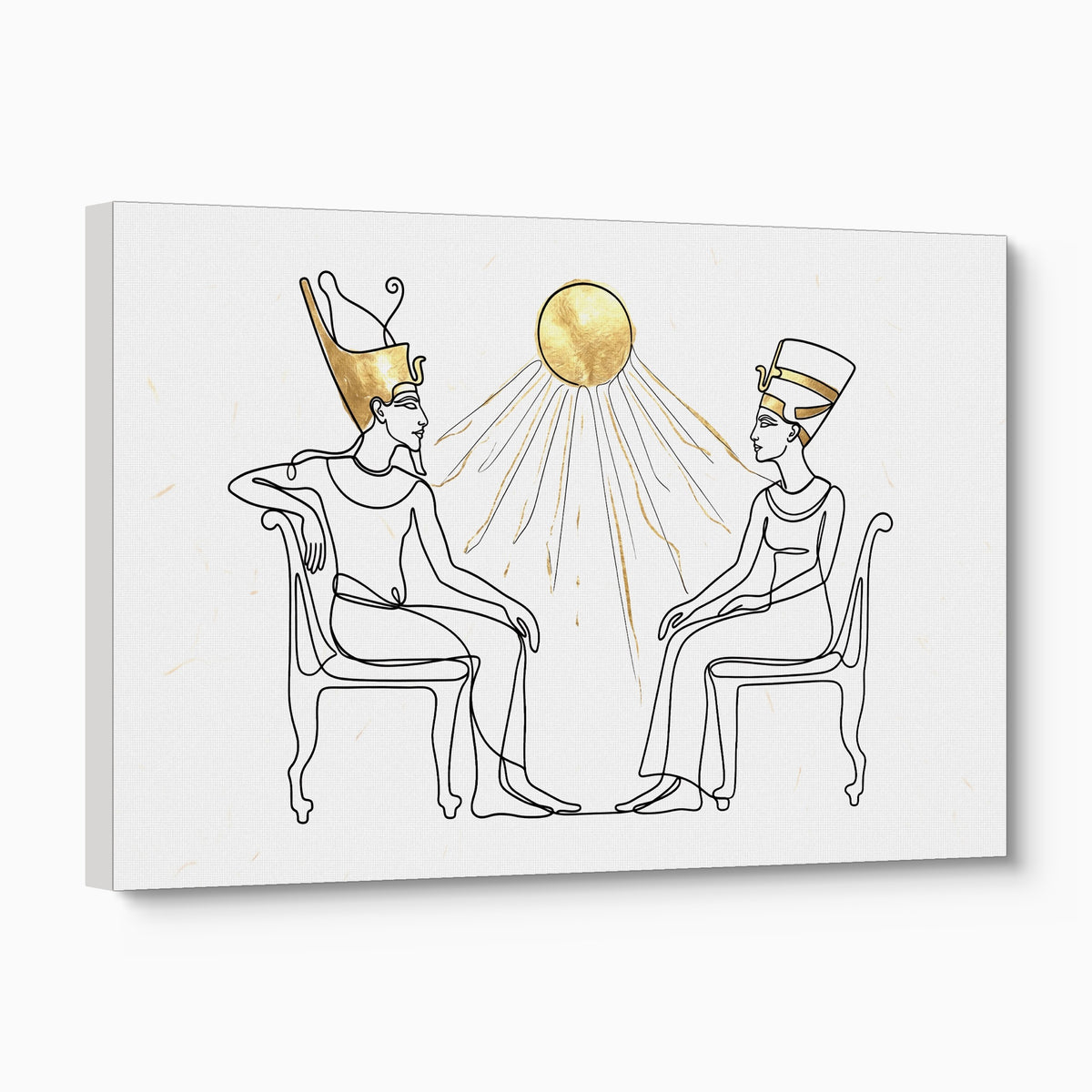 Pharaoh Queen Golden — pharaoh queen golden angled flush print