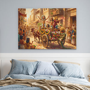 Pharaoh's Golden Procession — Pharaoh's Golden Procession Blue Bedroom land 43
