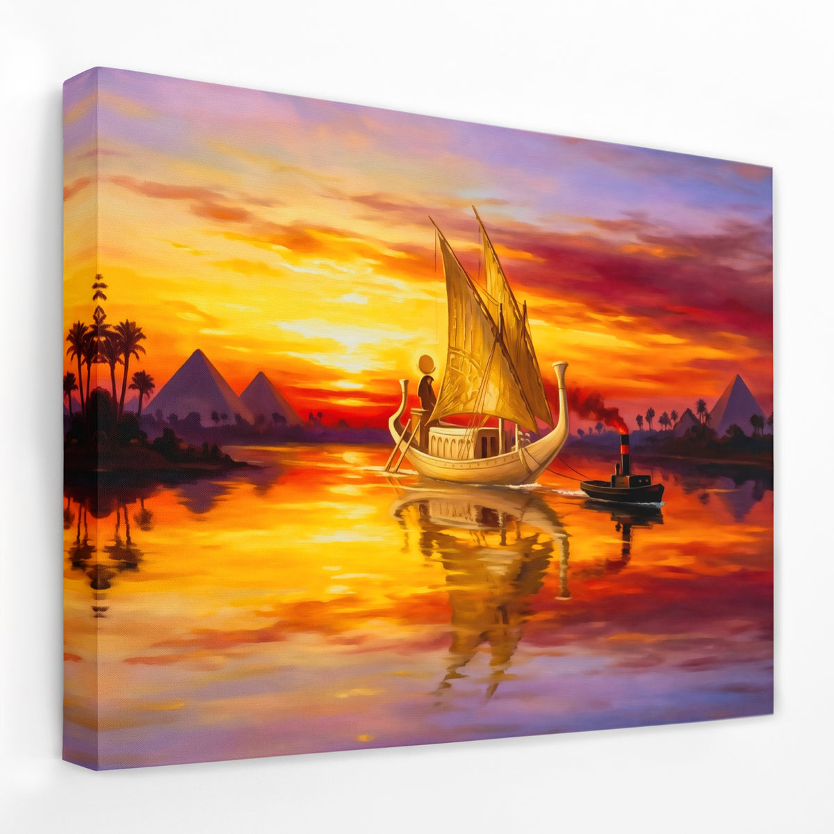 Pharaoh's Golden Voyage — Pharaoh's Golden Voyage Landscape   Side View   Mirror Wrap 199