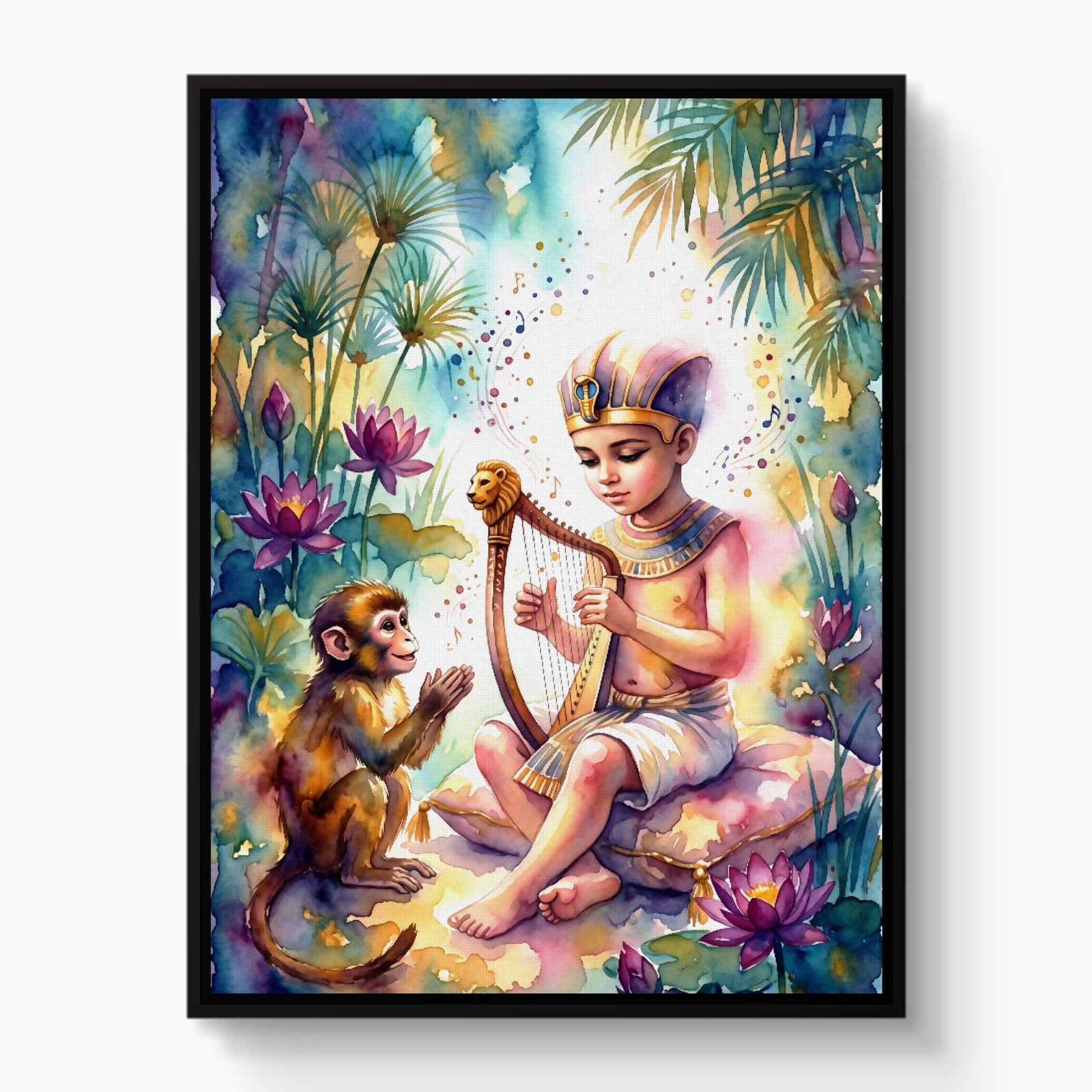 Pharaoh's Harp — pharaoh's harp white studio framed black