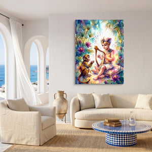 Pharaoh's Harp — pharaoh's harp sq coast living room 1port flush print
