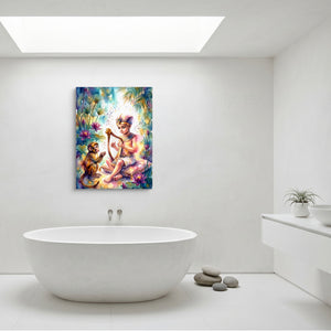 Pharaoh's Harp — pharaoh's harp sq minimalist bathroom 1port flush print
