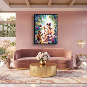 Pharaoh's Harp — pharaoh's harp sq pink pleasure 1port framed black