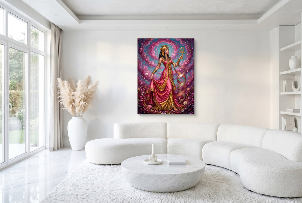 Pharaoh's Pink Veil — pharaoh's pink veil white room with furniture 1port flush print