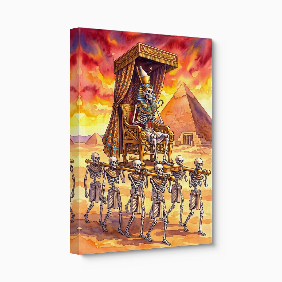 Pharaoh's Procession — pharaoh's procession angled flush print