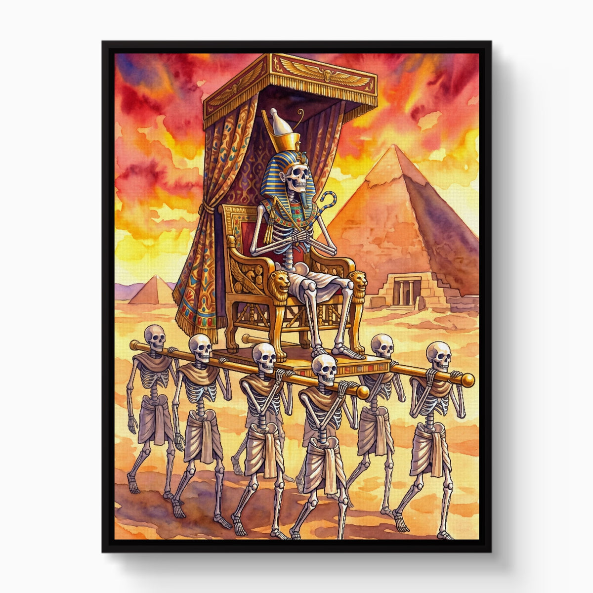 Pharaoh's Procession — pharaoh's procession white studio framed black