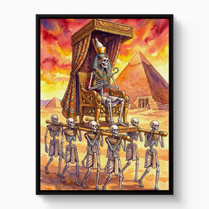 Pharaoh's Procession — pharaoh's procession white studio framed black