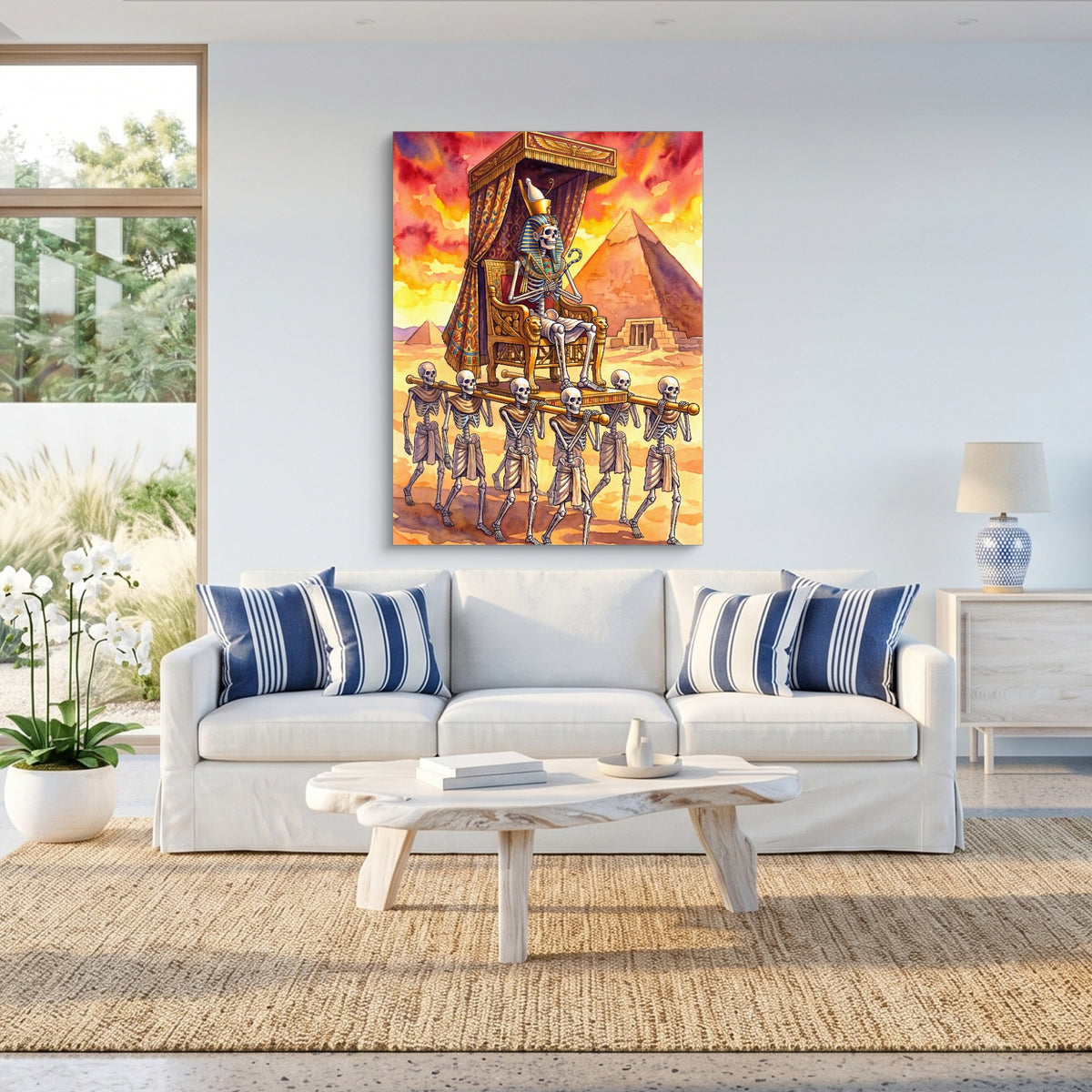 Pharaoh's Procession — pharaoh's procession sq beach house 1port flush print