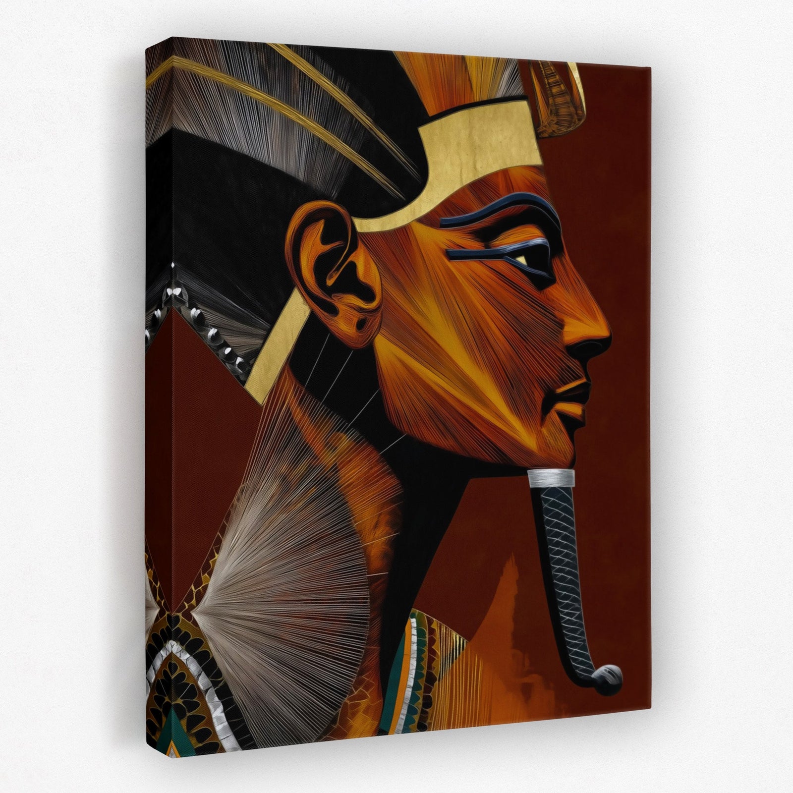Pharaoh's Amber Throne - Luxury Wall Art