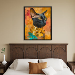 Pharaoh's Black Jewel - Luxury Wall Art