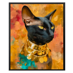 Pharaoh's Black Jewel - Luxury Wall Art