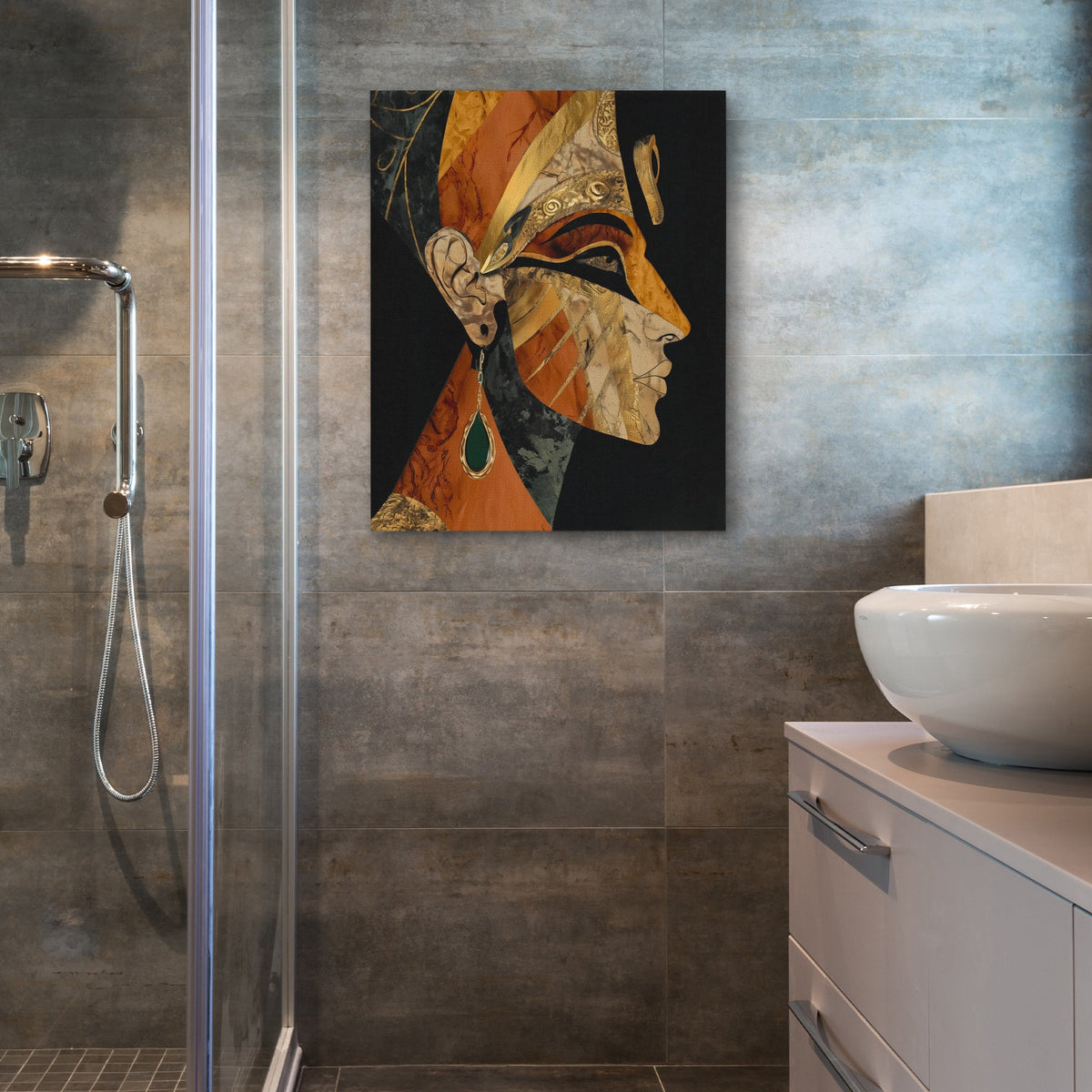 Pharaoh's Emerald Tear - Luxury Wall Art