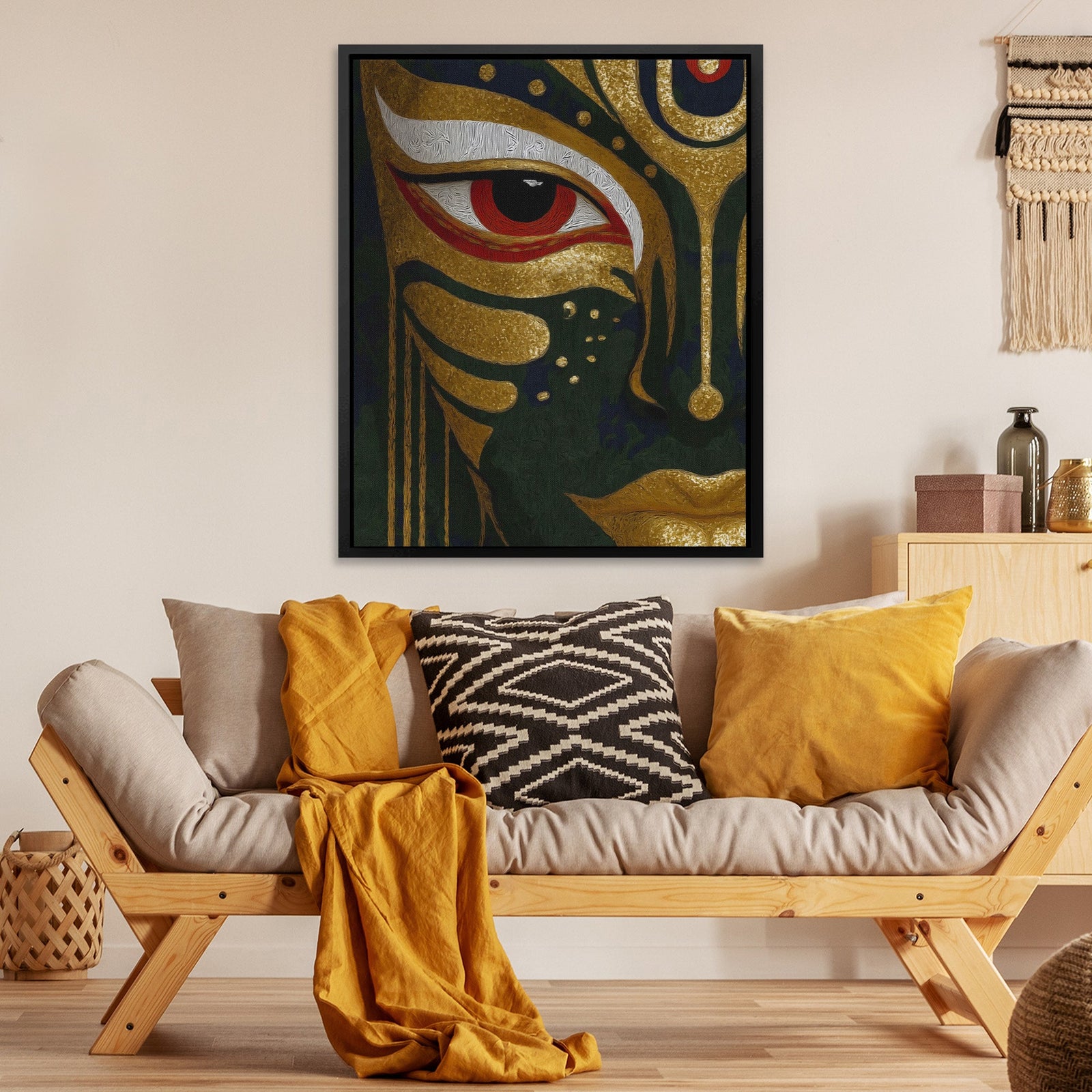 Pharaoh's Golden Eye - Luxury Wall Art