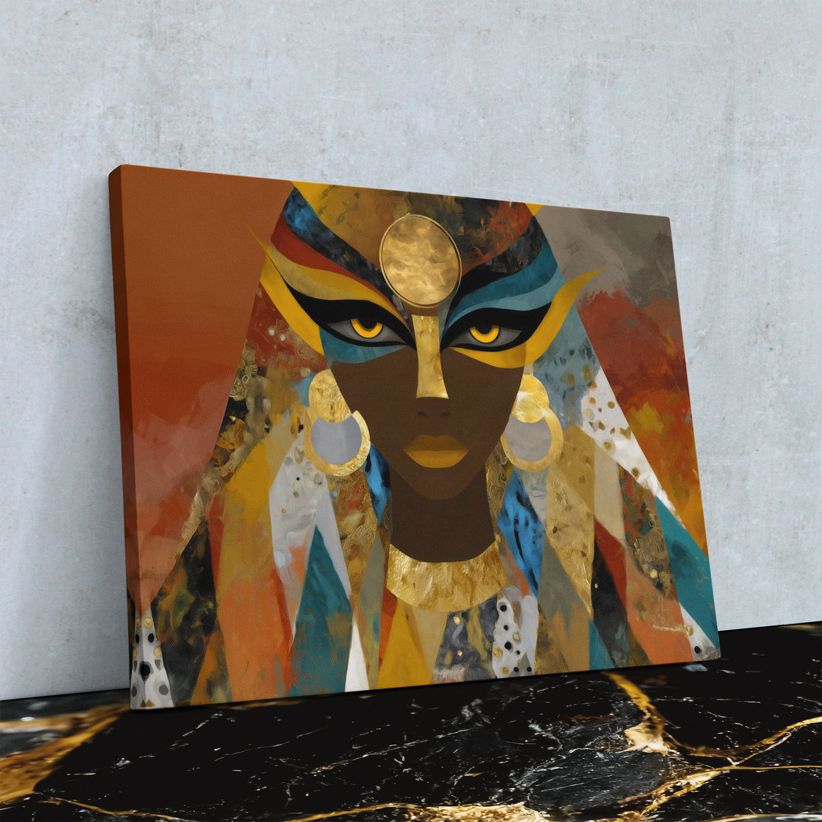 Pharaohs Golden Eyes - Luxury Wall Art