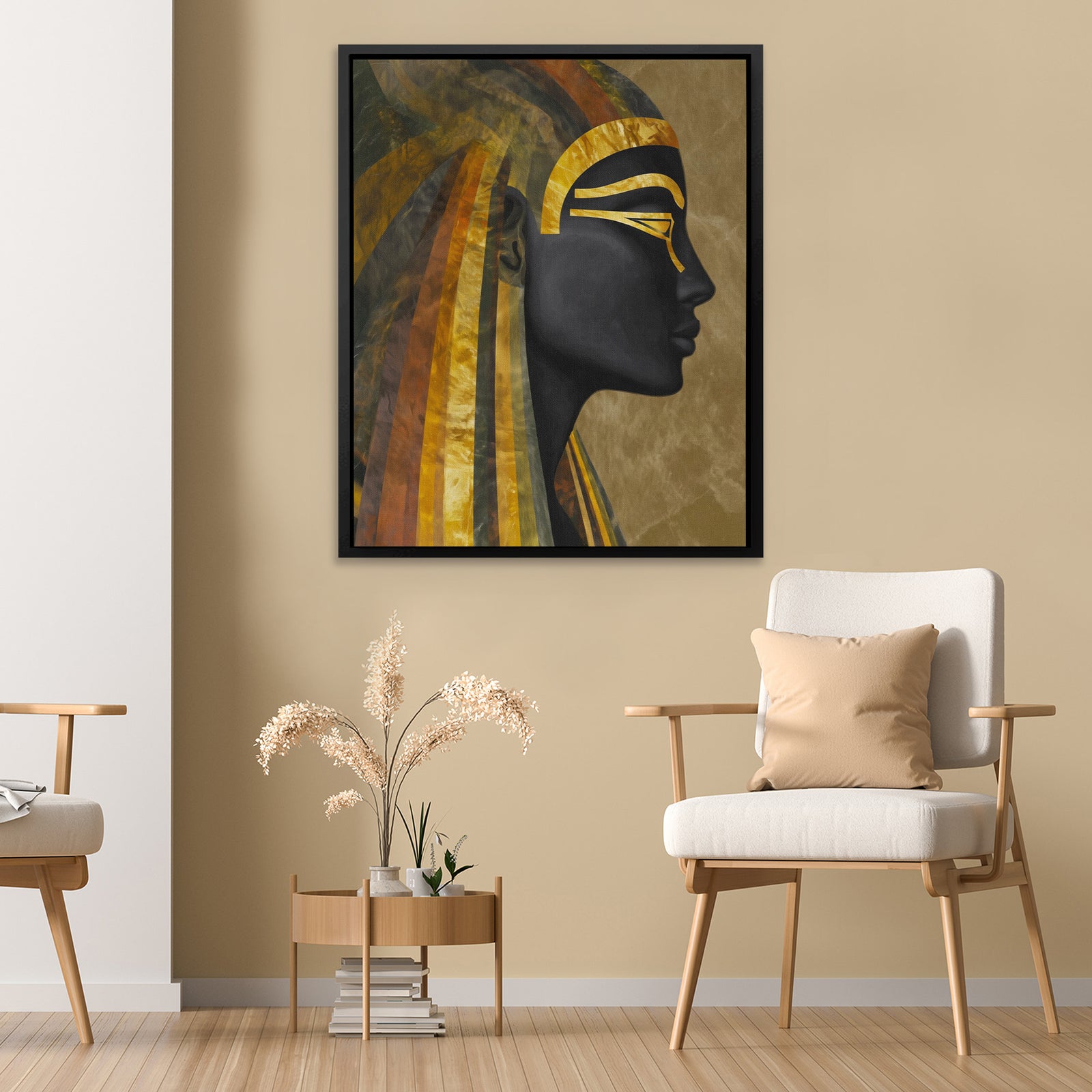Pharaohs Golden Shadow - Luxury Wall Art