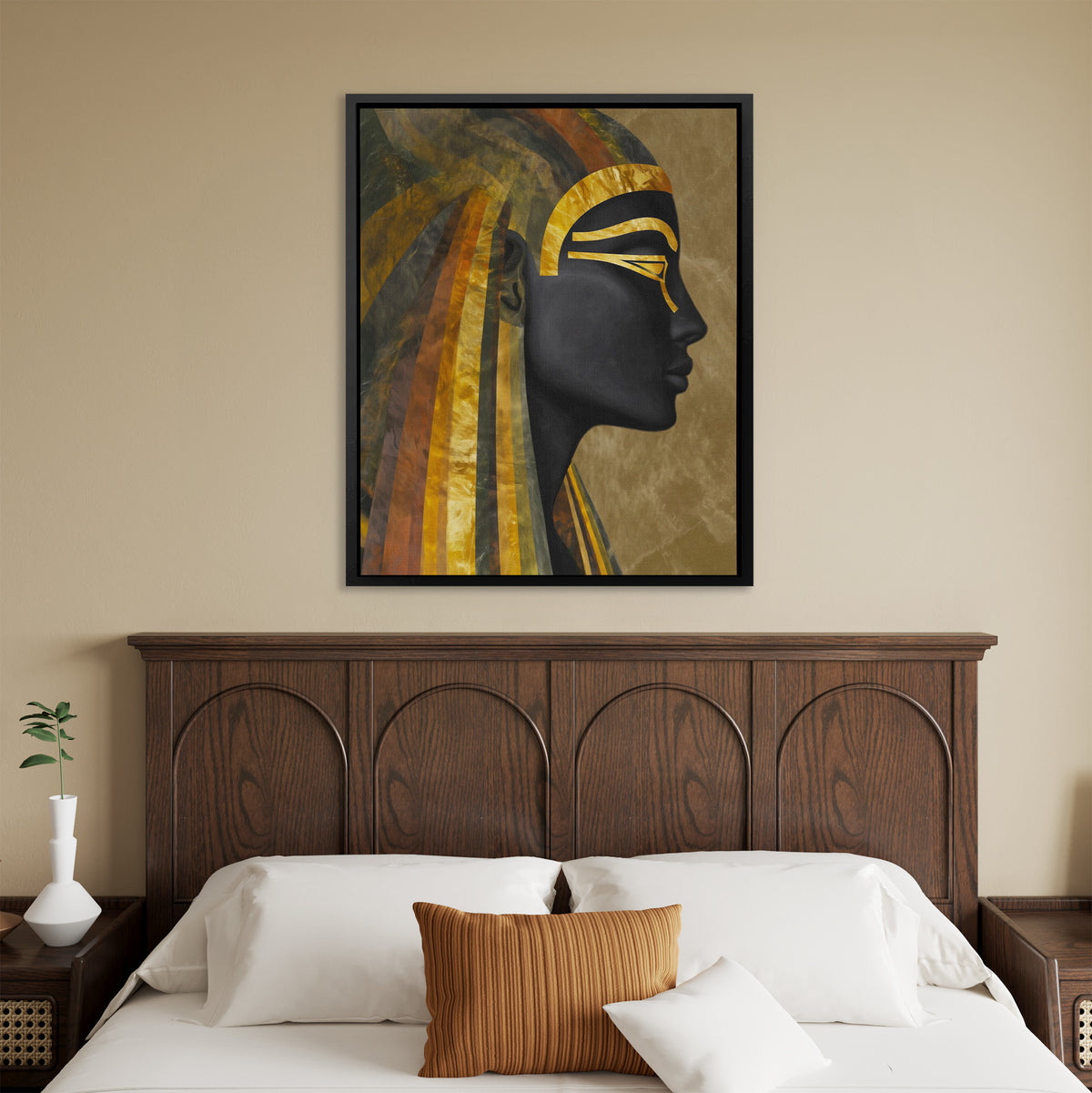 Pharaohs Golden Shadow - Luxury Wall Art