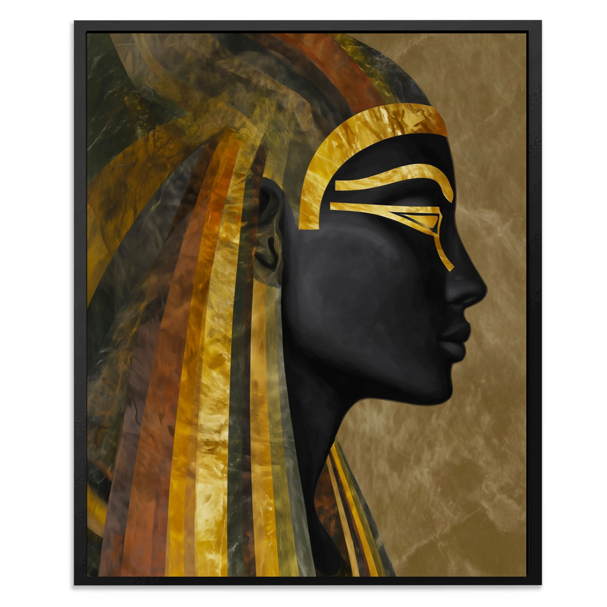 Pharaohs Golden Shadow - Luxury Wall Art