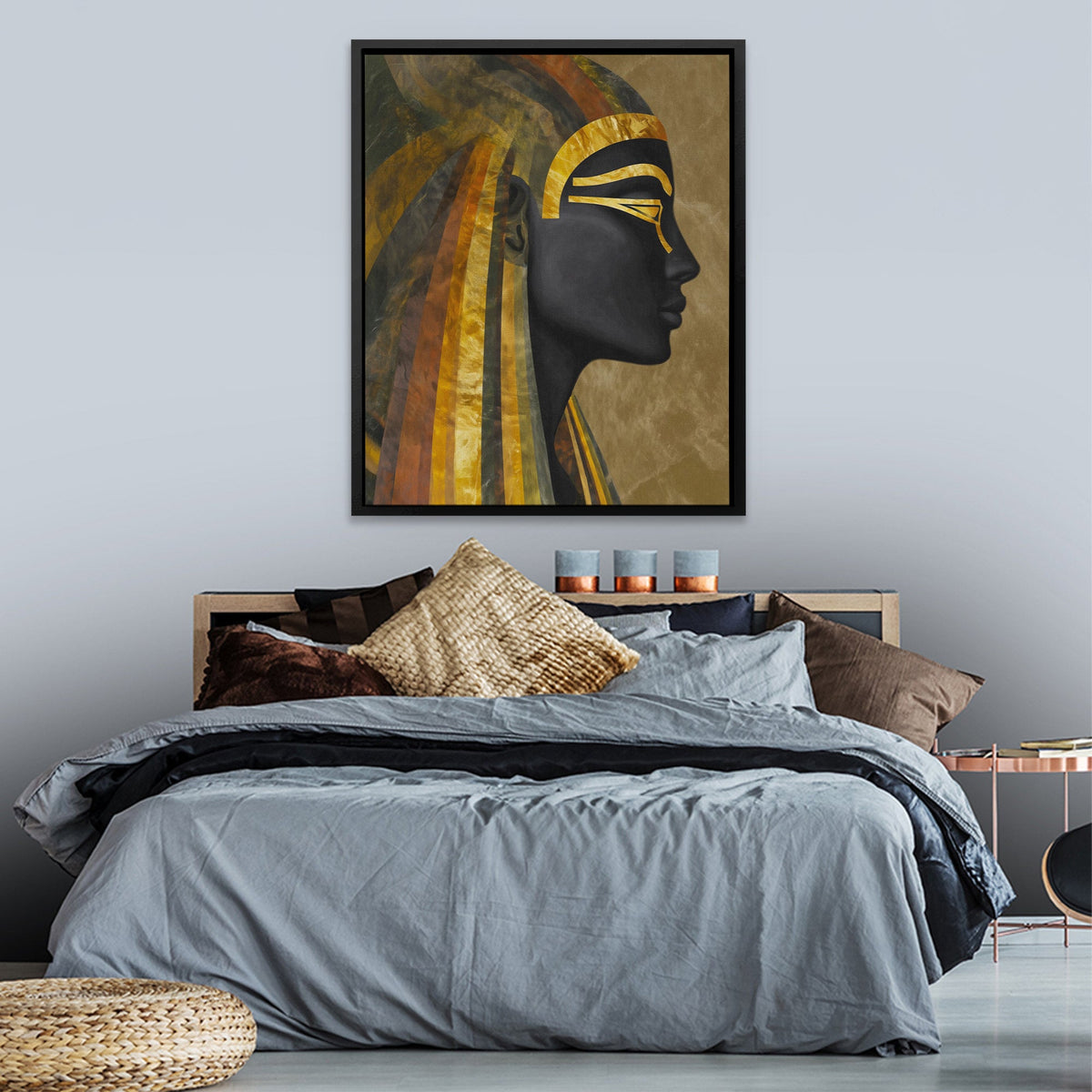 Pharaohs Golden Shadow - Luxury Wall Art