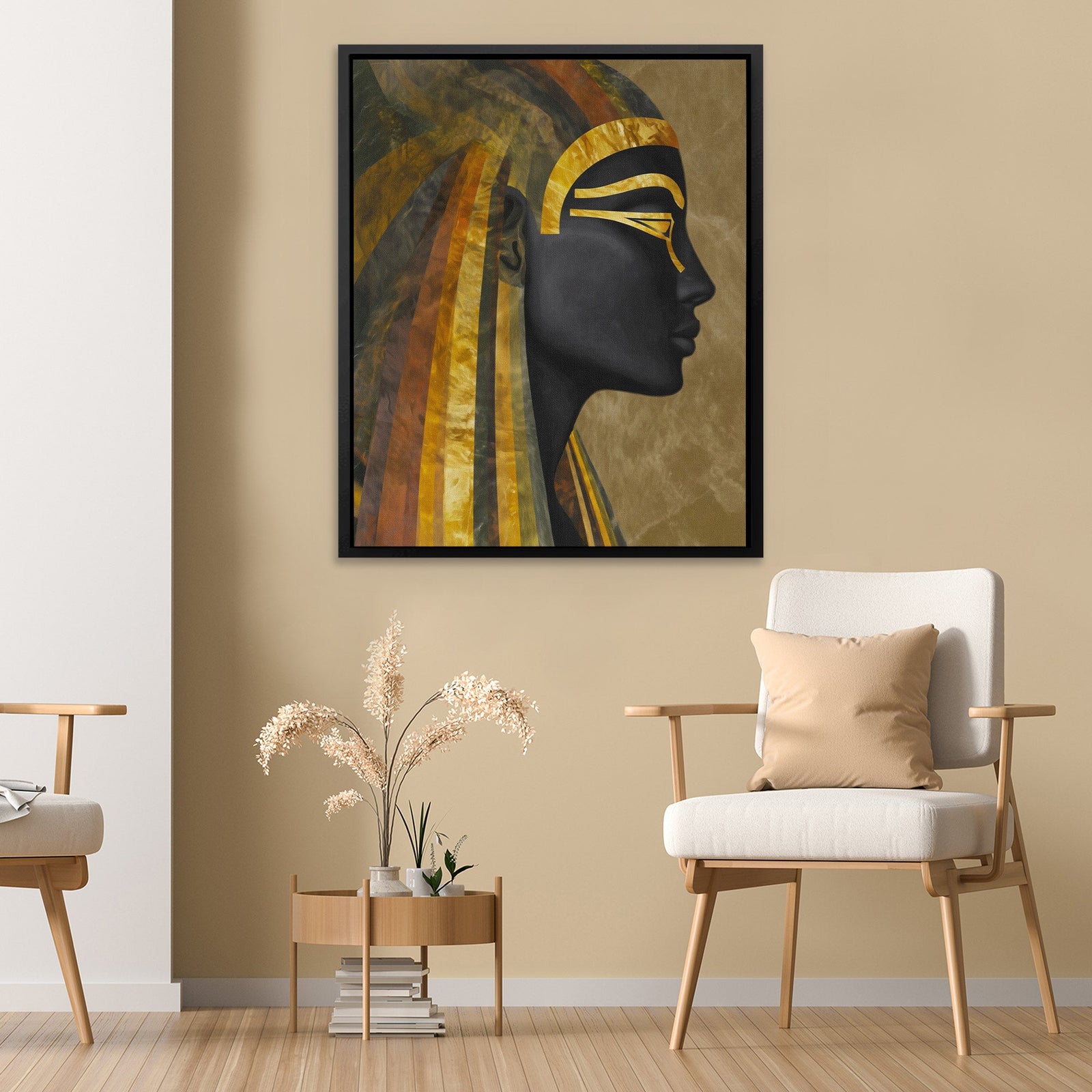 Pharaohs Golden Shadow - Luxury Wall Art