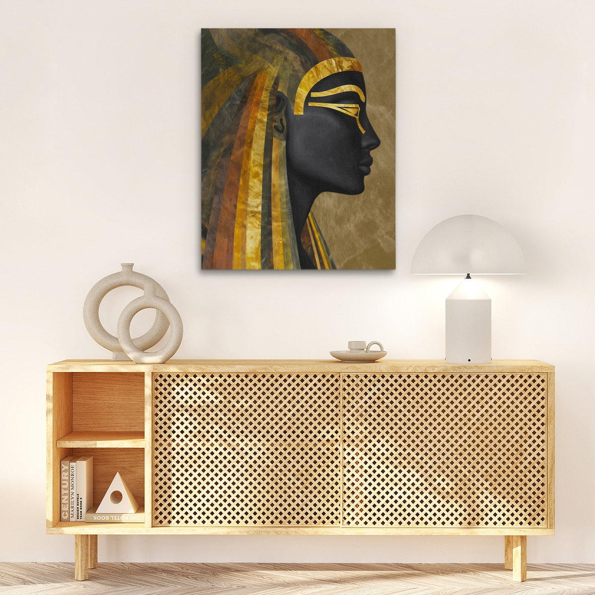 Pharaohs Golden Shadow - Luxury Wall Art