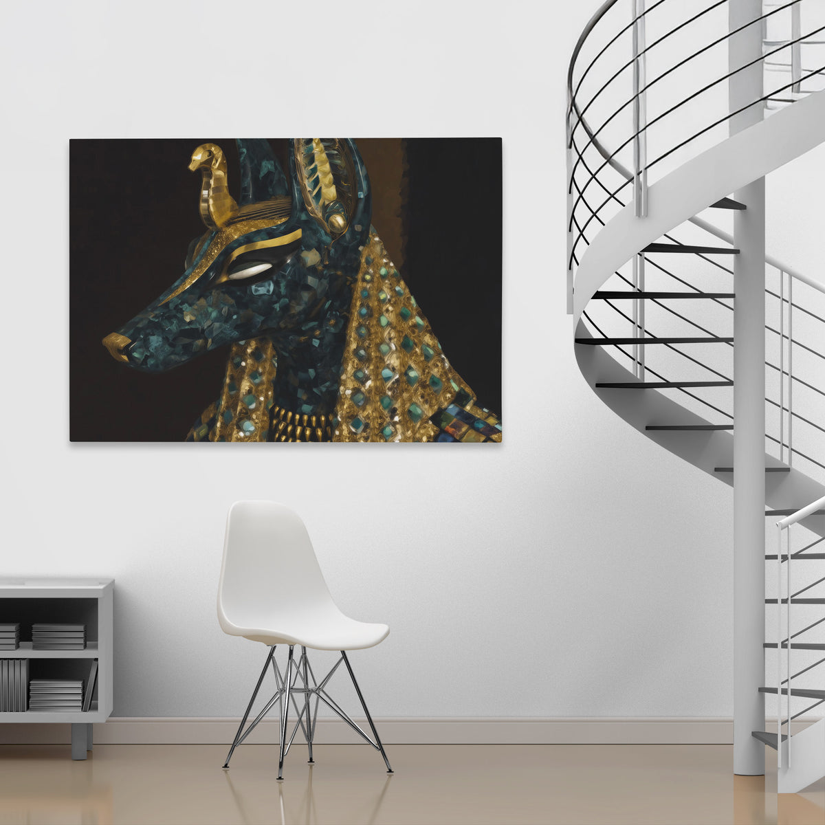 Pharaohs Golden Throne - Luxury Wall Art