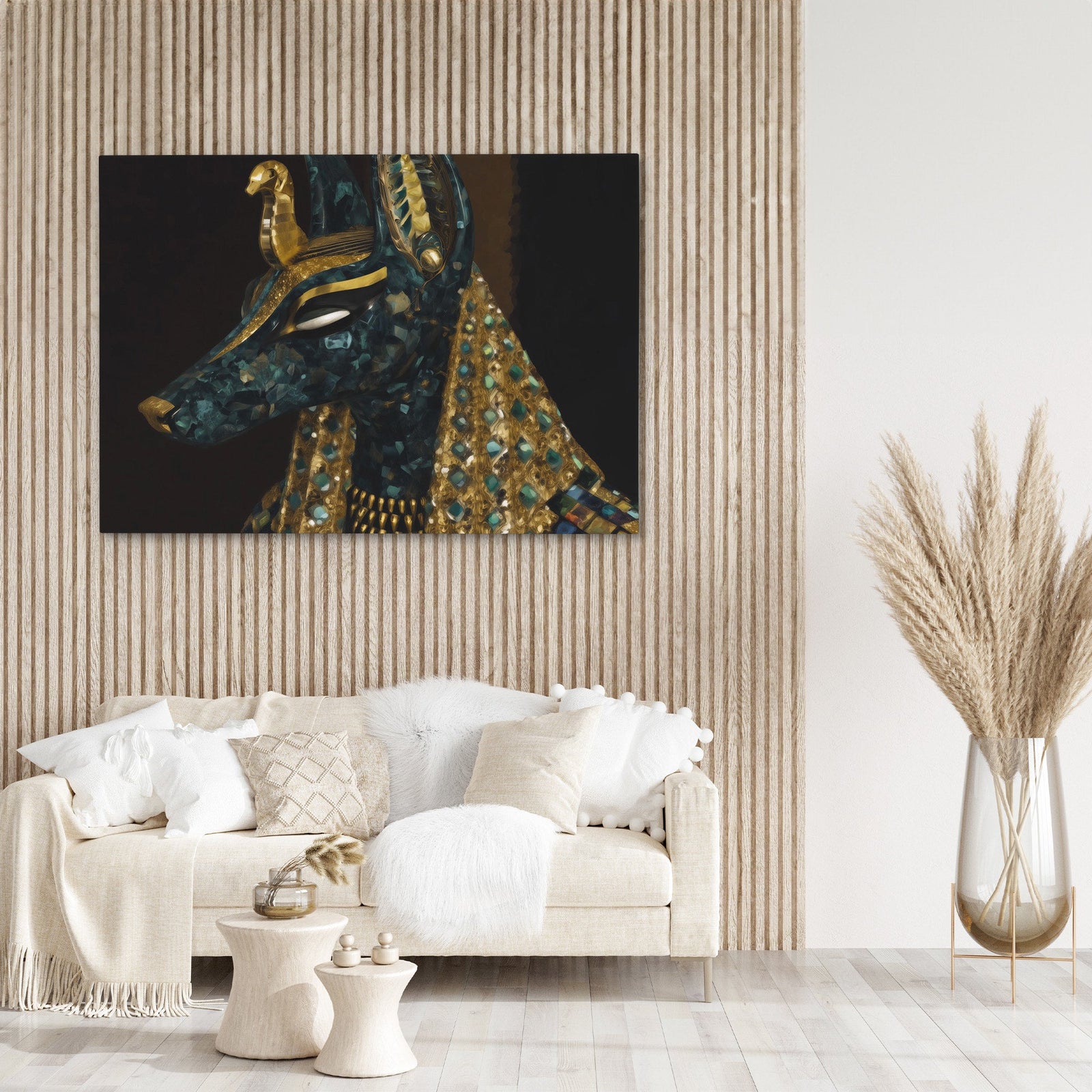 Pharaohs Golden Throne - Luxury Wall Art