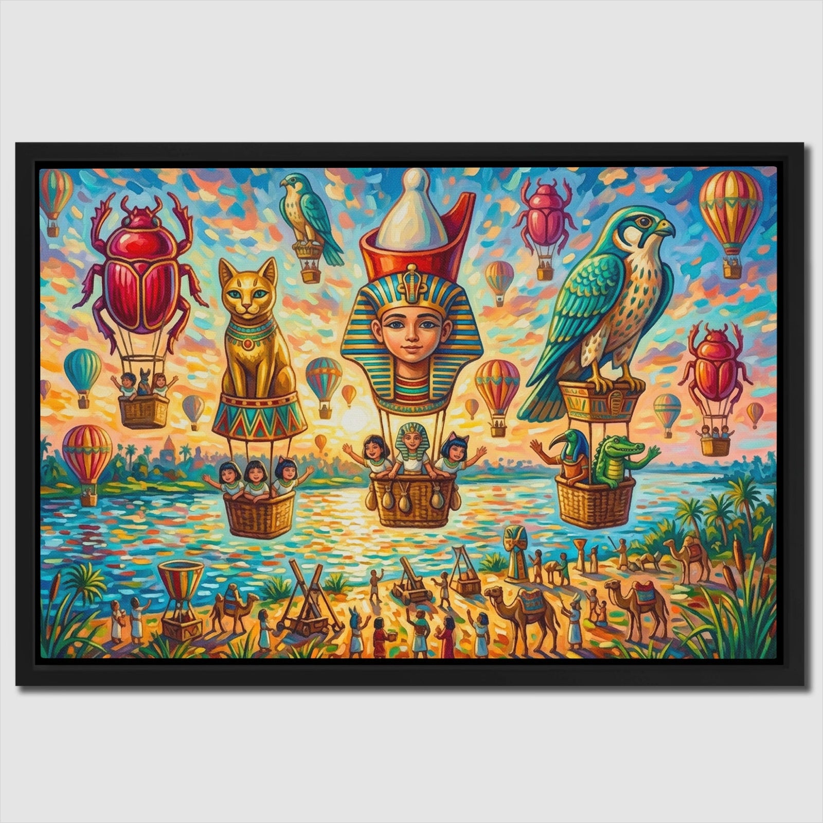 Pharaoh's Hot Air canvas wall art