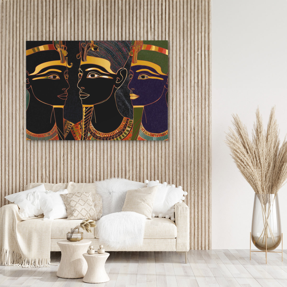 Pharaohs of Eternal Gold - Luxury Wall Art