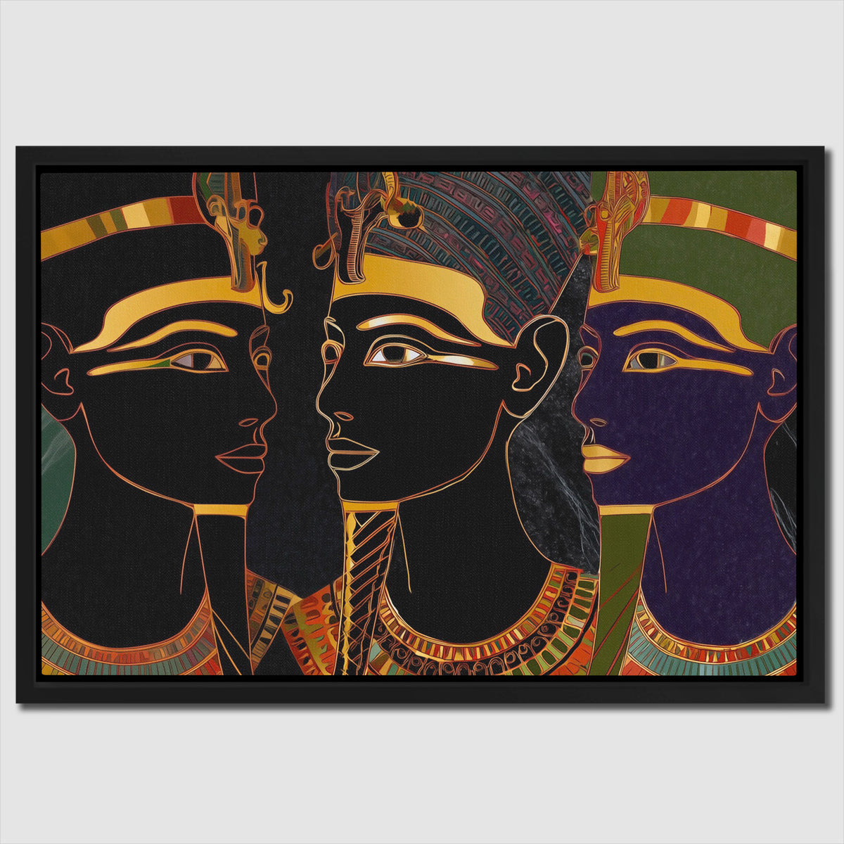 Pharaohs of Eternal Gold - Luxury Wall Art