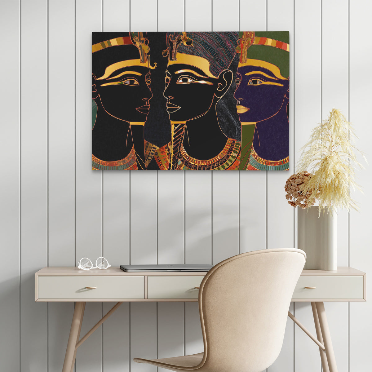 Pharaohs of Eternal Gold - Luxury Wall Art