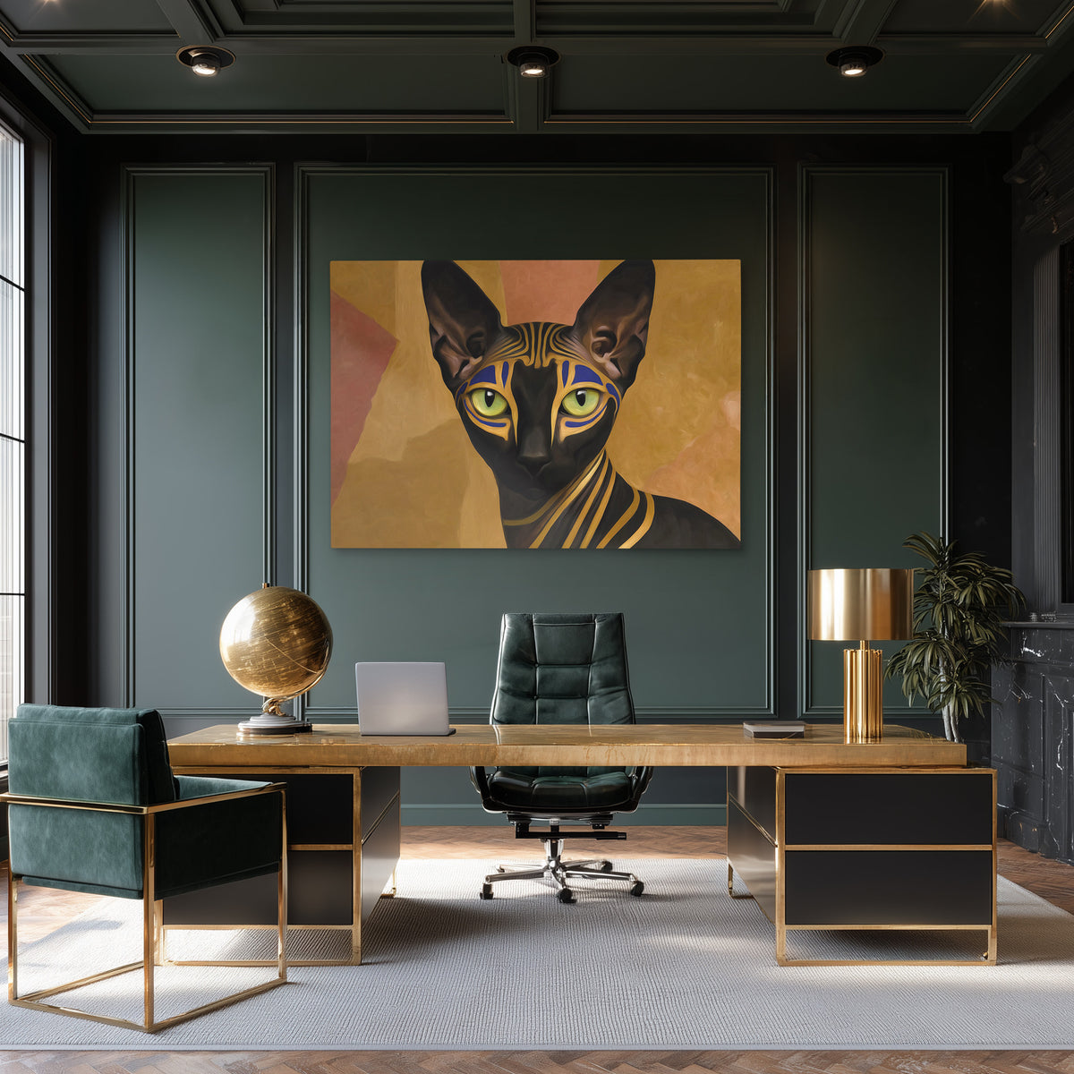 Pharaohs Sacred Cat - Luxury Wall Art