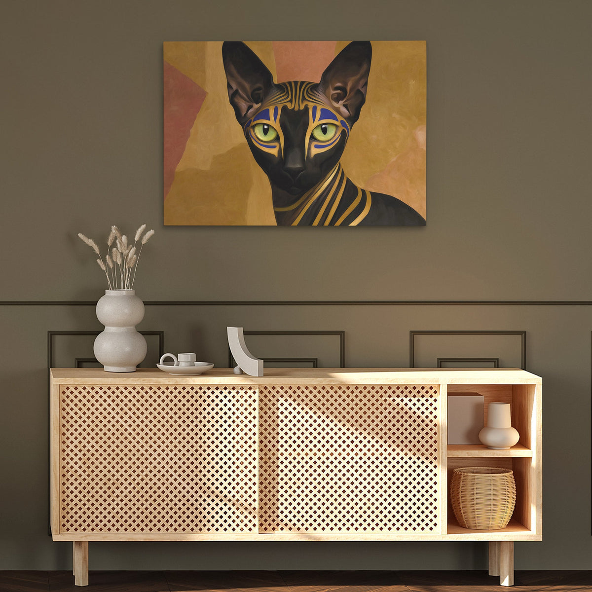 Pharaohs Sacred Cat - Luxury Wall Art
