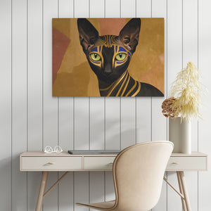 Pharaohs Sacred Cat - Luxury Wall Art