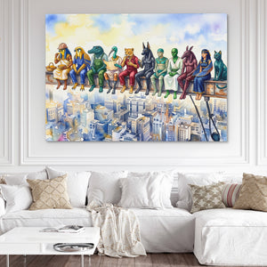 Pharaohs' Skyline Break — Pharaohs' Skyline Break White Couch and Wall 263