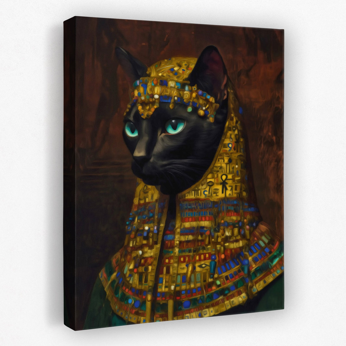 Pharaoh's Turquoise Stare - Luxury Wall Art