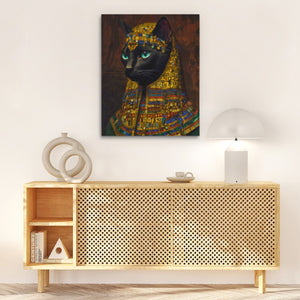 Pharaoh's Turquoise Stare - Luxury Wall Art