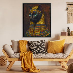 Pharaoh's Turquoise Stare - Luxury Wall Art