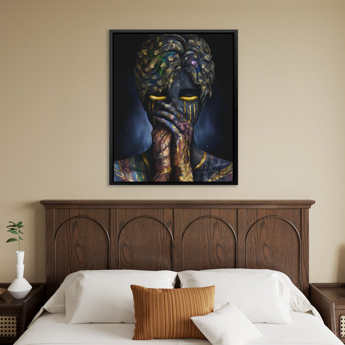 Philosopher's Gilded Meditation - Luxury Wall Art