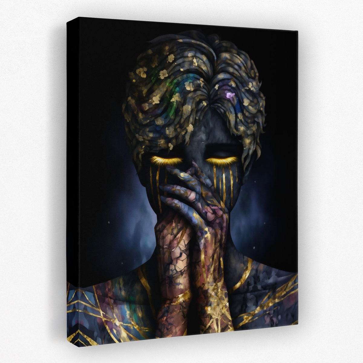 Philosopher's Gilded Meditation - Luxury Wall Art
