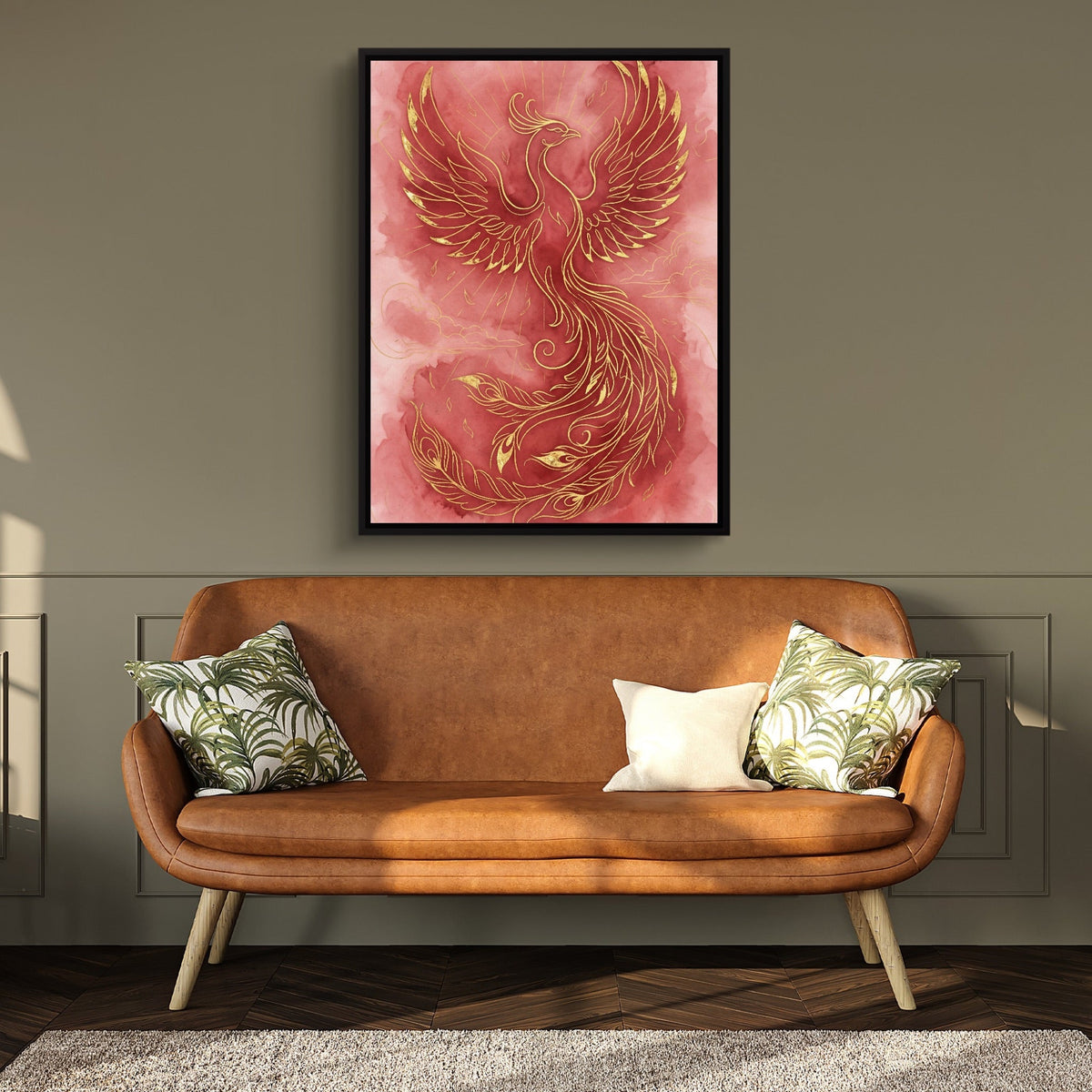 Phoenix Ascendant Burst - Luxury Wall Art