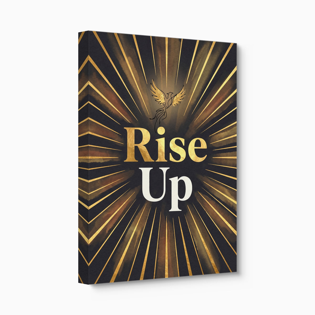 Phoenix Golden Rising — phoenix golden rising angled flush print